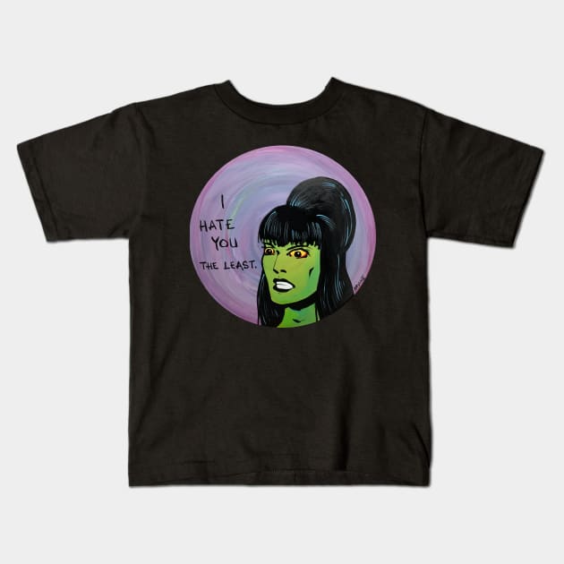 I Hate You... the Least Kids T-Shirt by GnarledBranch